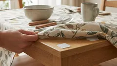 テーブルクロスがテーブルから滑り落ちることはもうありません：うんざりする問題の迅速な解決策